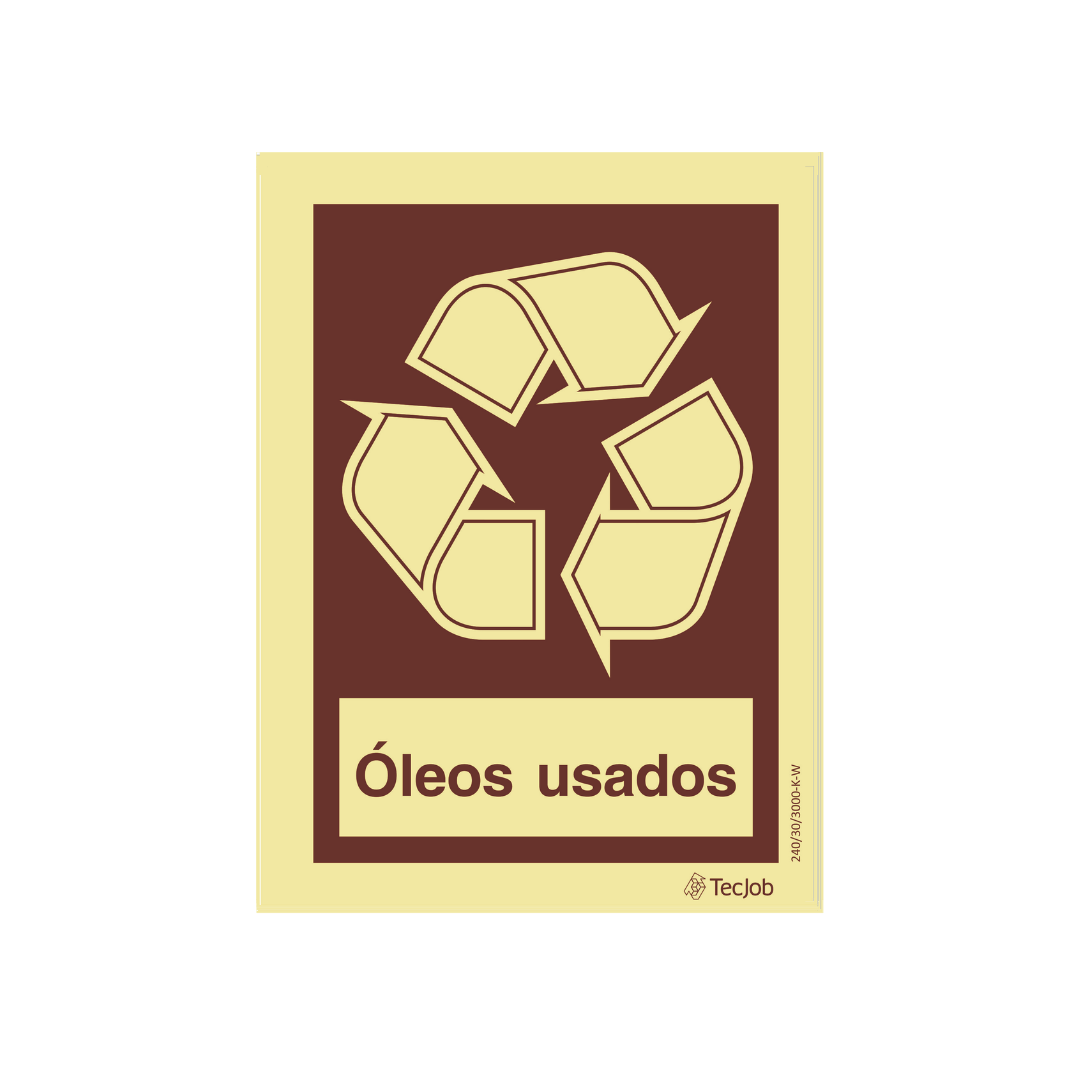 Sinalética Informação Óleos Usados- IN1890