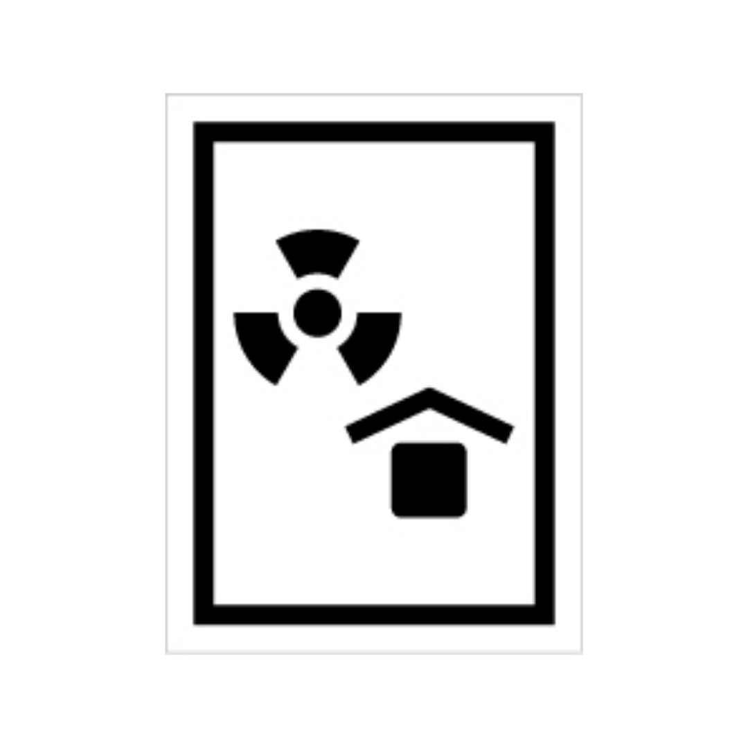 Sinalética Informação Embalagens: Proteger de Fontes Radioativas - EM0049