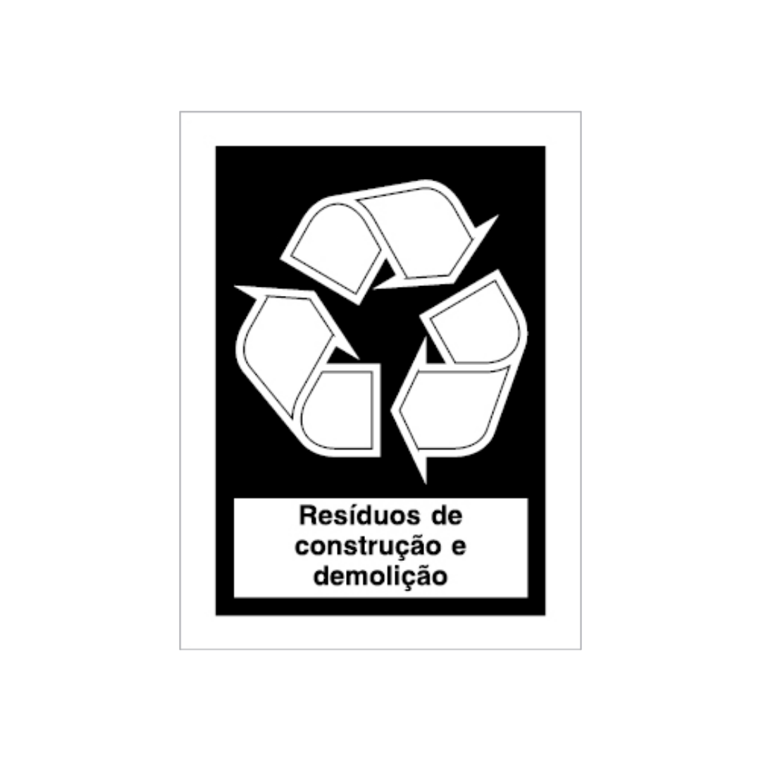 Sinalética Informação Resíduos de Construção e Demolição - CQ0059
