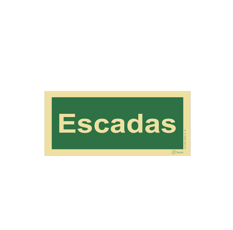 Sinalética Escadas em Texto - E0022