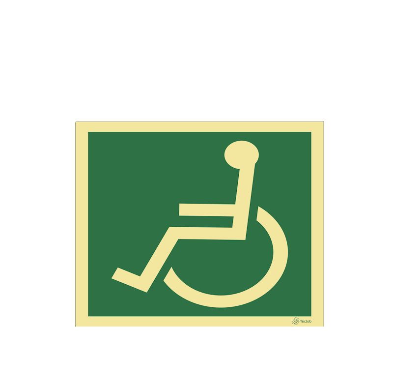 Sinalética de Emergência para Pessoas com Deficiência ou Mobilidade Condicionada - E0130