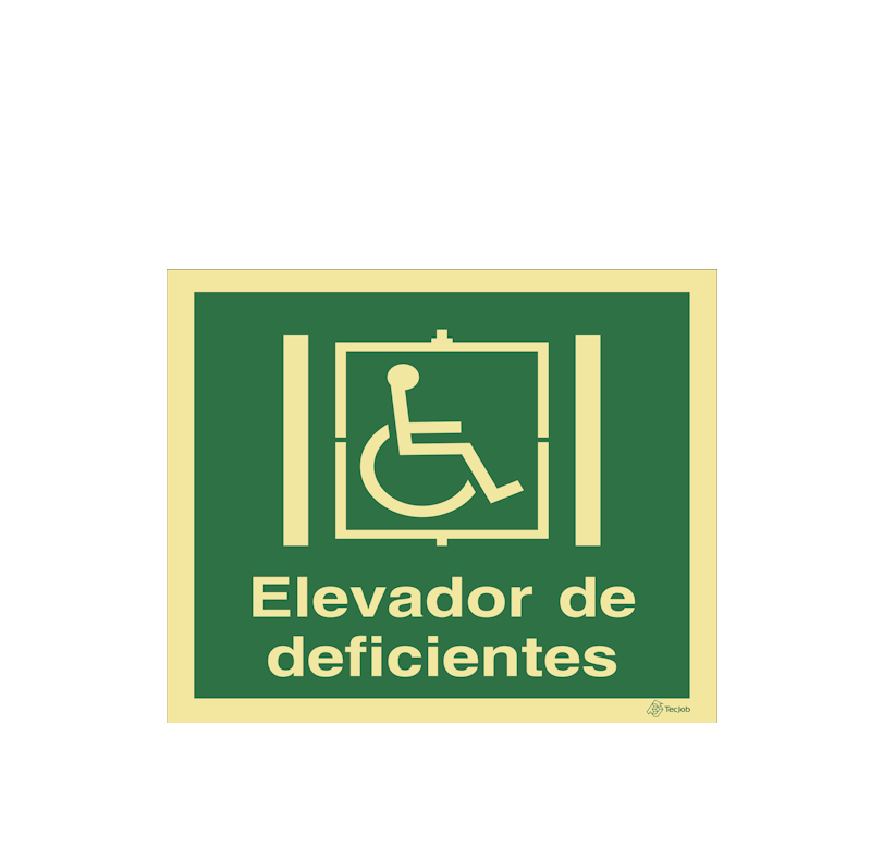 Sinalética Elevador de Deficientes - E0133