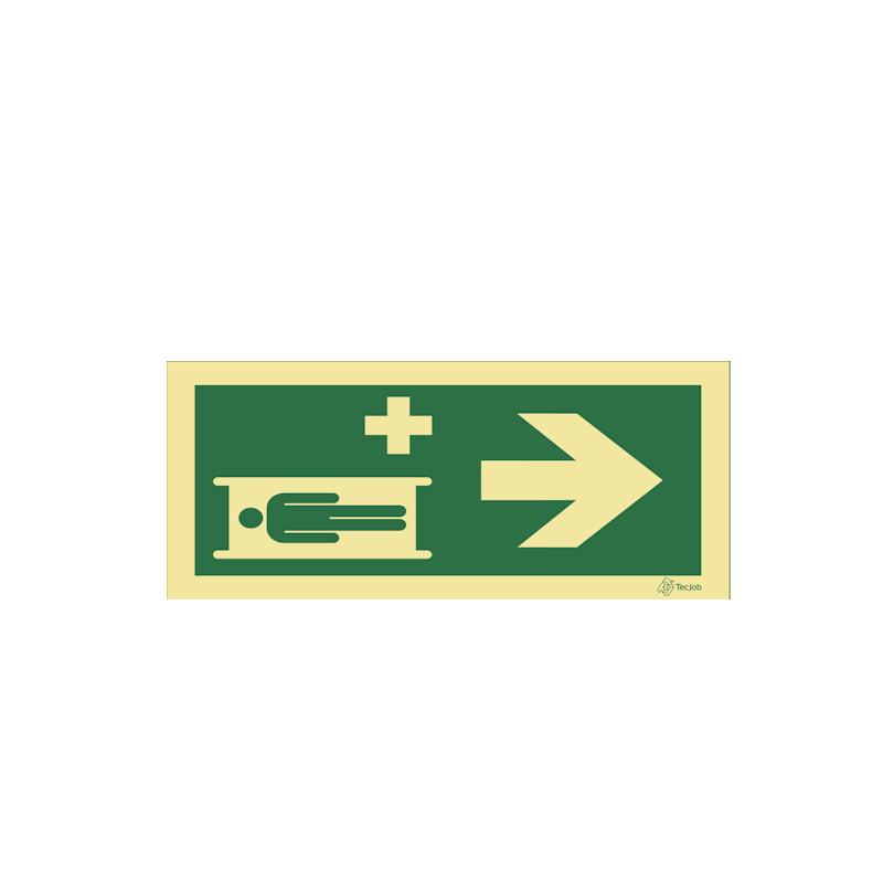 Sinalética Maca de Emergência - Seta para a Direita - E0211