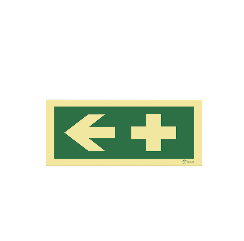 Sinalética Primeiros Socorros - Seta para a Esquerda - E0214