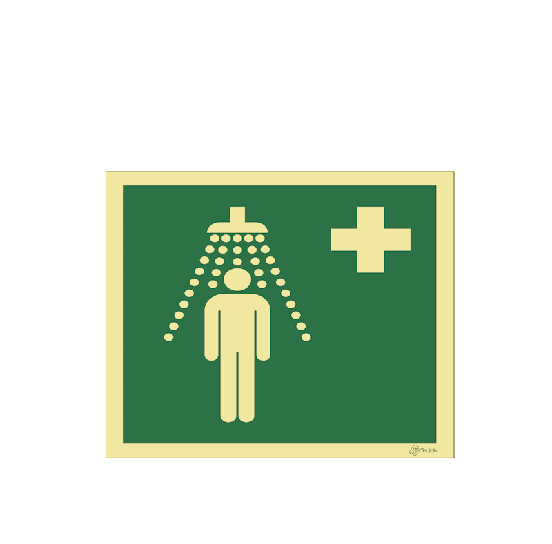 Sinalética Chuveiro de Emergência - E0221