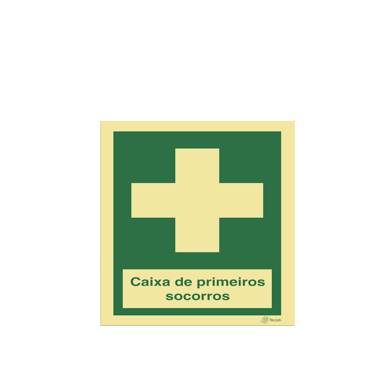 Sinalética Caixa de Primeiros Socorros - E0296