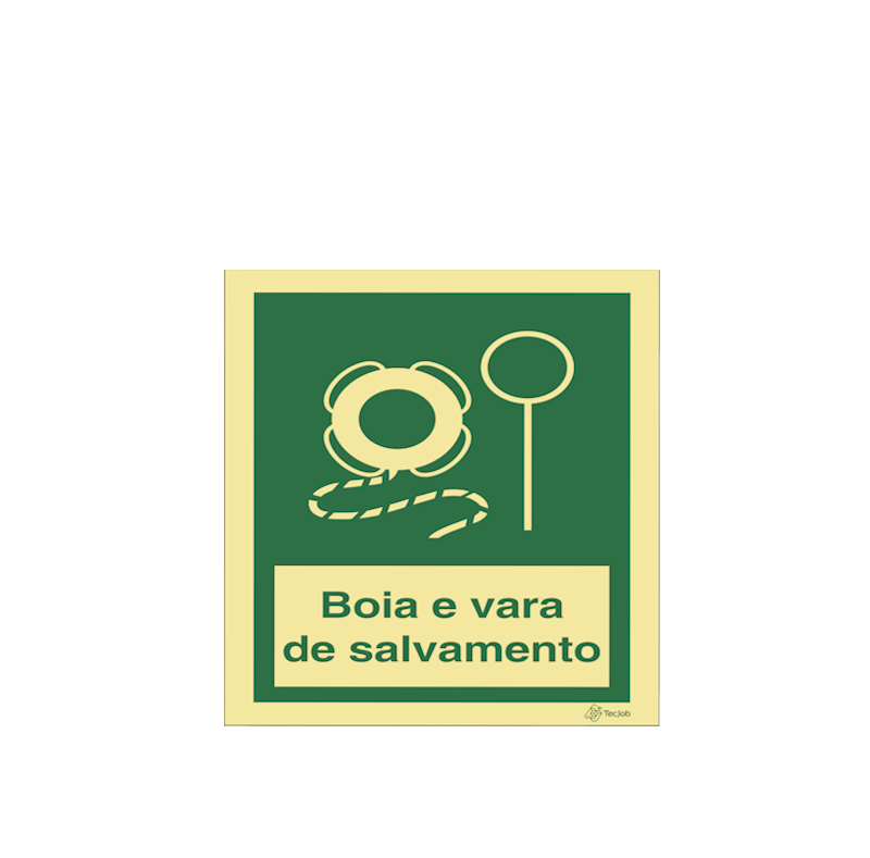 Sinalética Boia e Vara de Salvamento - E0301