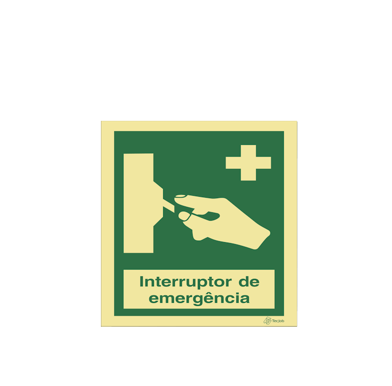 Sinalética Interruptor de Emergência - E0302