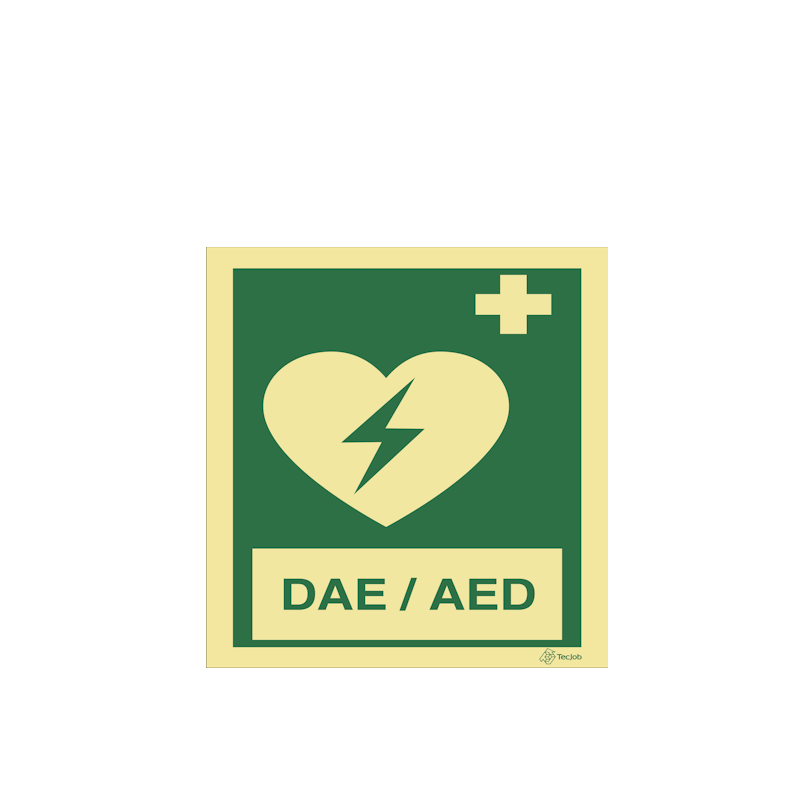 Sinalética DAE/ AED (Desfibrilhador) - E0308