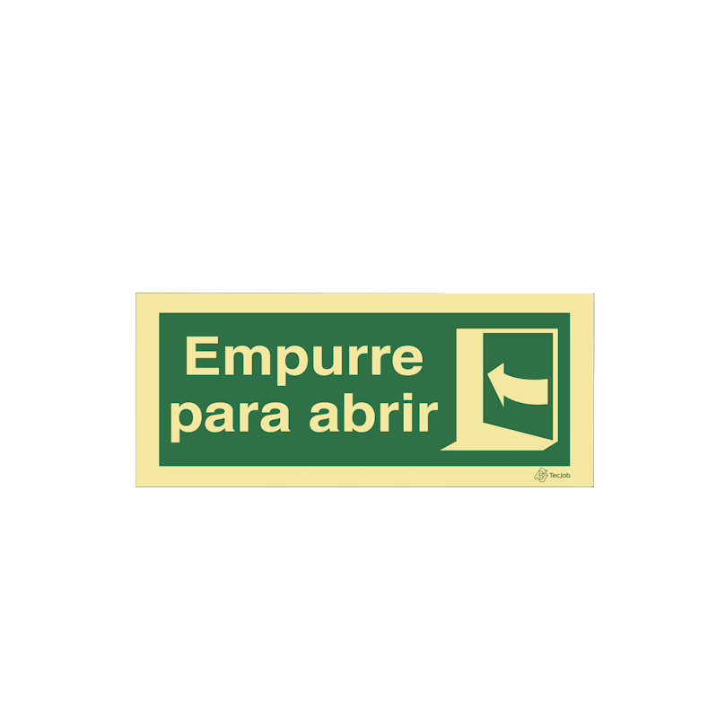 Sinalética Empurre para Abrir - E0384