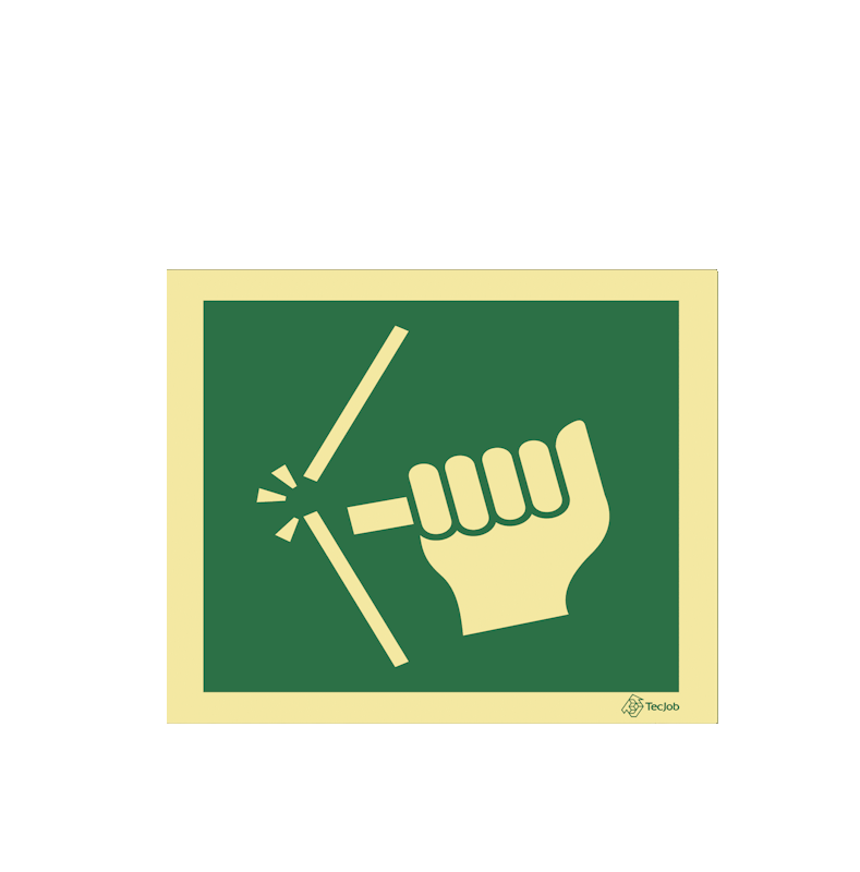 Sinalética Quebrar em Caso de Emergência - E0404