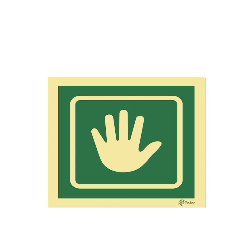 Sinalética Saída de Emergência. Empurre para Abrir - E0406