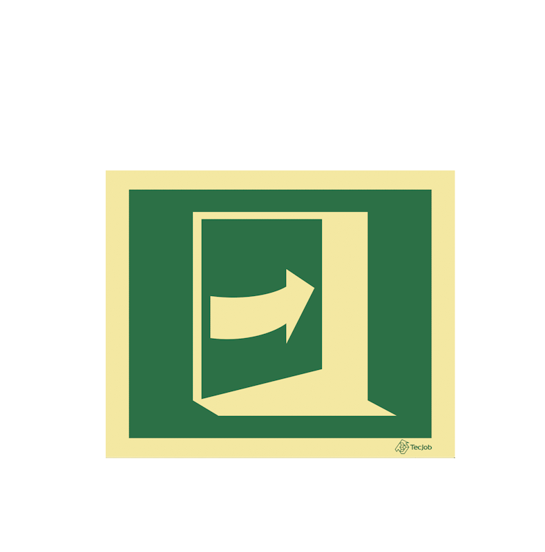 Sinalética Empurre para Abrir (Direita) - E0407