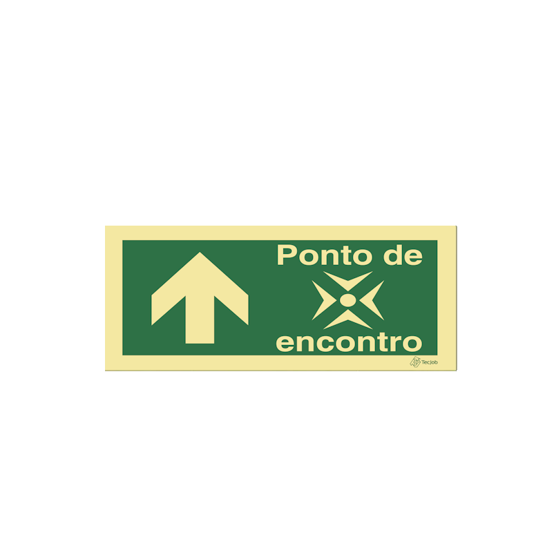 Sinalética Ponto de Encontro em Frente - E0500