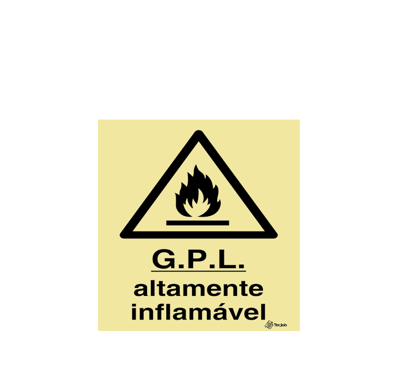 Sinalética G.P.L. Altamente Inflamável - IS0288