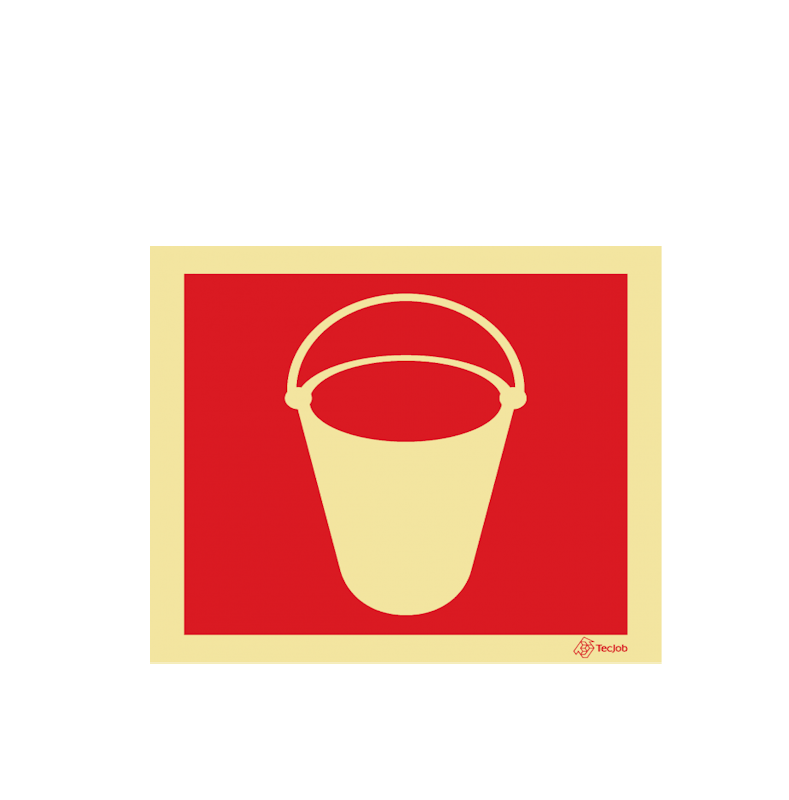 Sinalética Balde para Uso Contra Incêndios - I0213