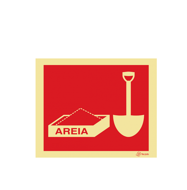 Sinalética Caixa de Areia para Uso Contra Incêndios - I0214