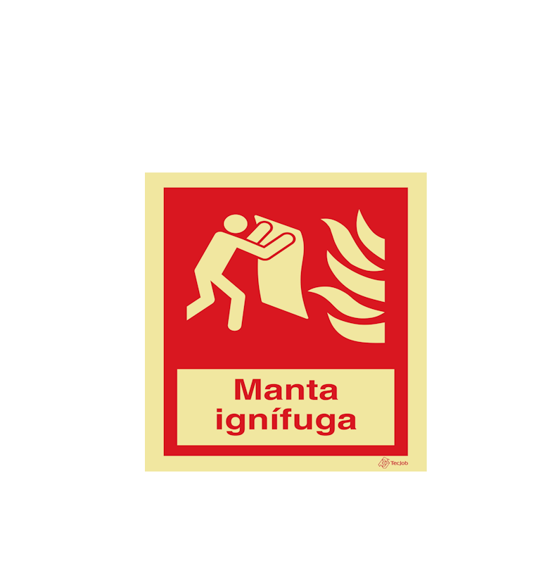 Sinalética Manta Ignífuga - I0243
