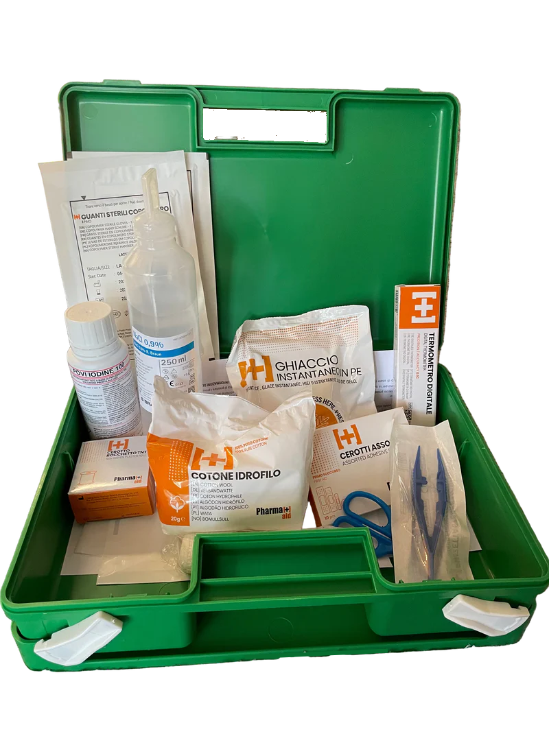 Caixa de Primeiros Socorros para Empresas com Suporte de Parede