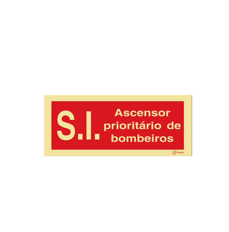 Sinalética S.I. Ascensor Prioritário de Bombeiros – I0379