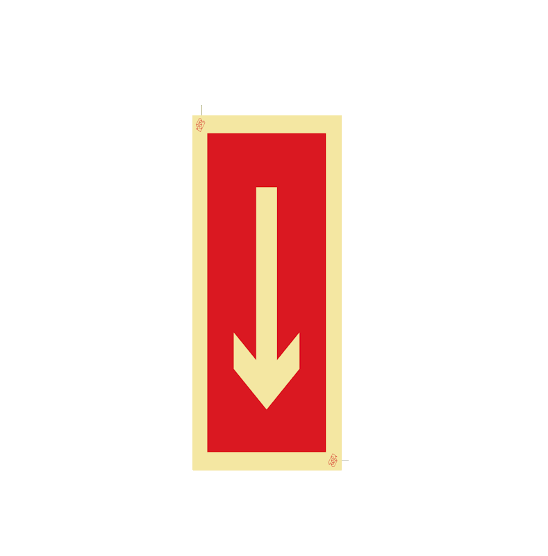 Sinalética Seta de Localização de Equipamentos de Combate a Incêndio – I0423