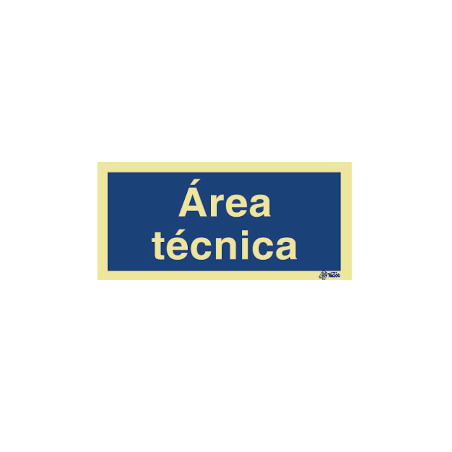 Sinal Área técnica - IN0457