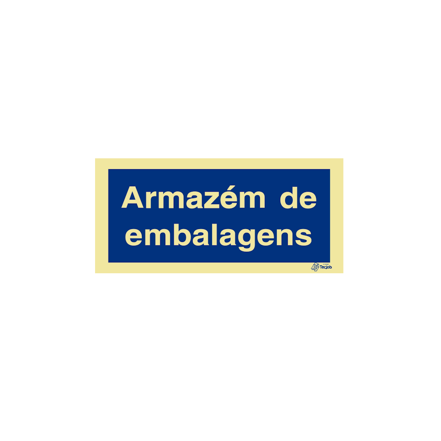Sinal Armazém de embalagens - IN0462