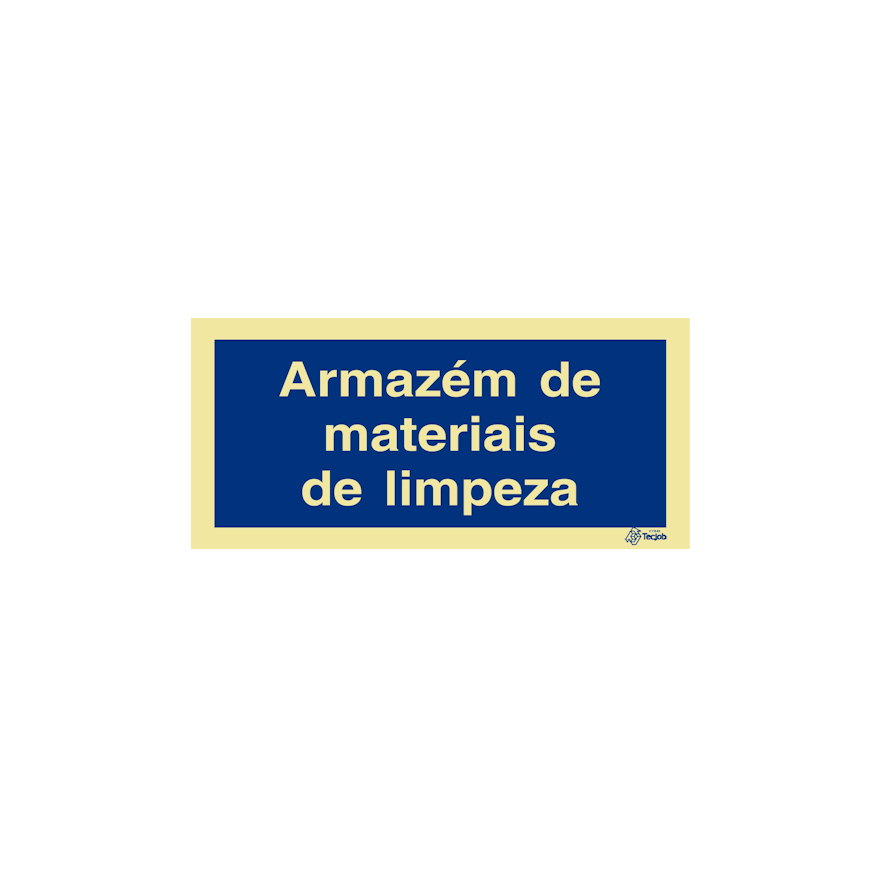 Sinal Armazém de materiais de limpeza - IN0467