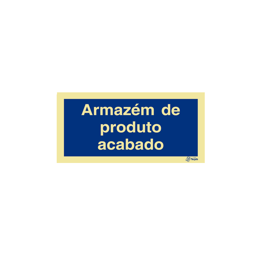Sinal Armazém de produto acabado - IN0471