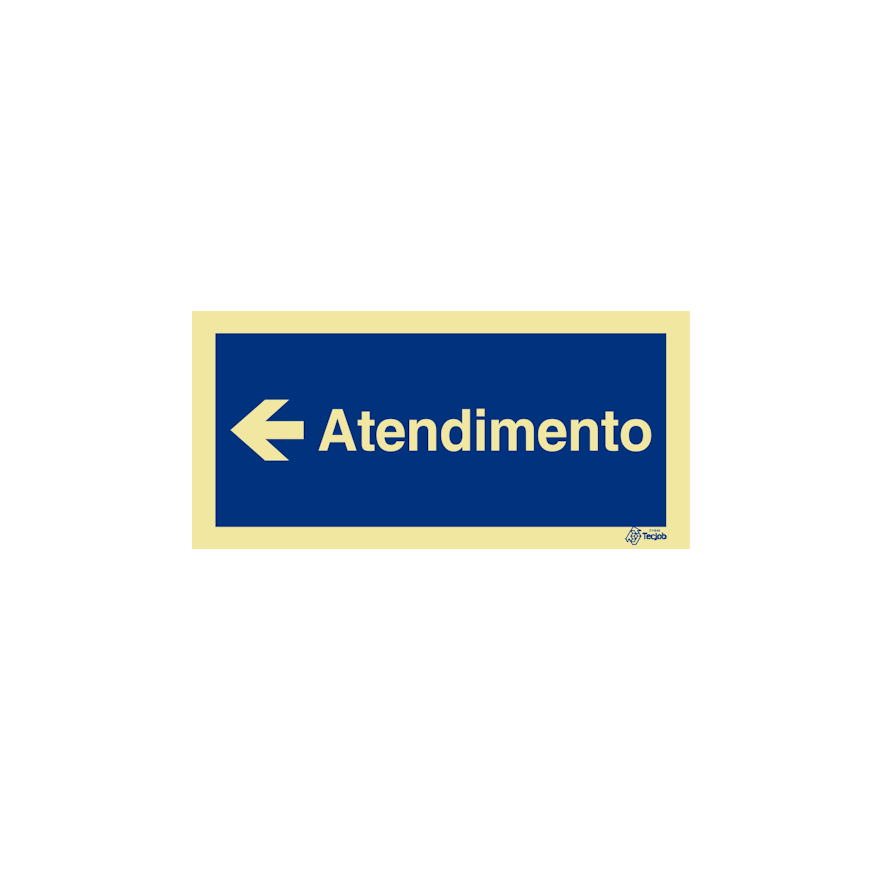 Sinal Atendimento com Seta Direita - IN0487