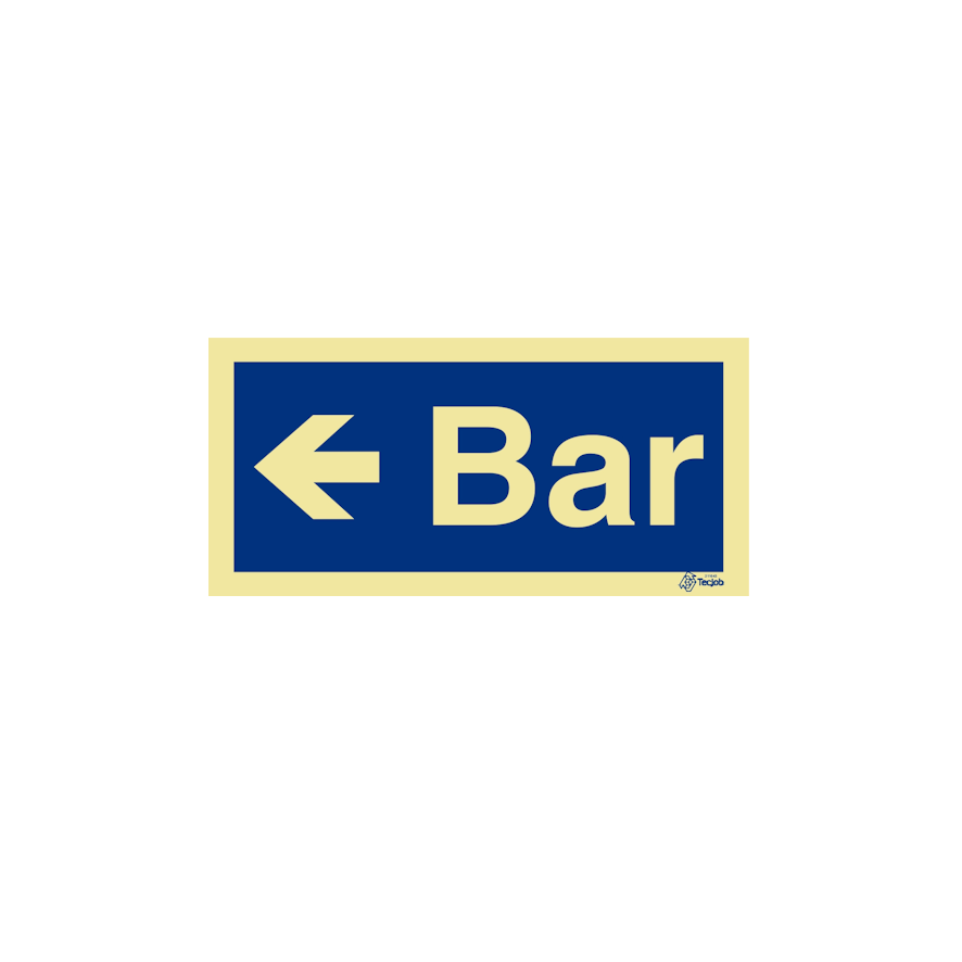 Sinal Bar com Seta Esquerda - IN0514