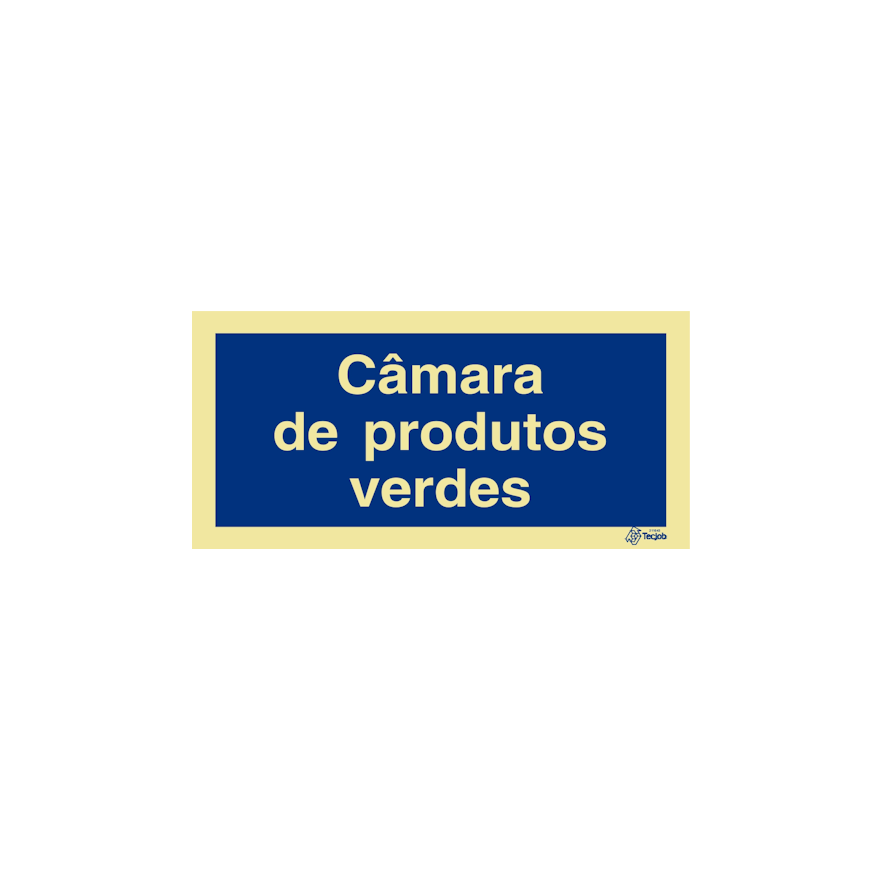 Sinal Câmara de produtos verdes - IN0549