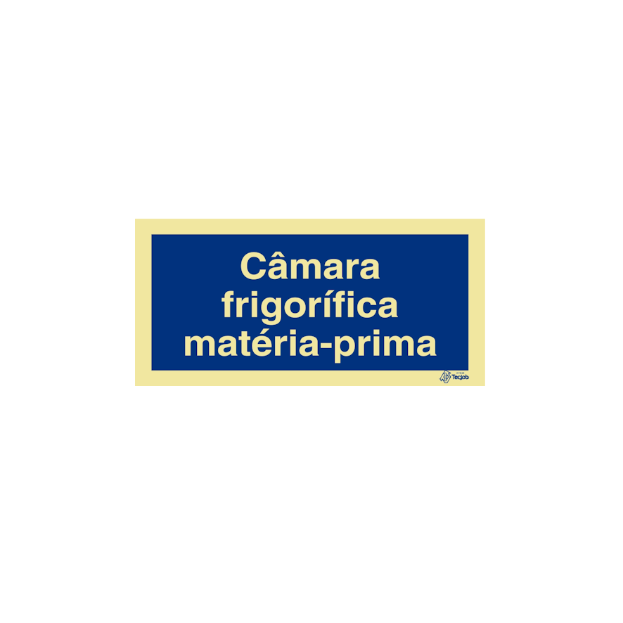 Sinal Câmara frigorífica matéria-prima - IN0552