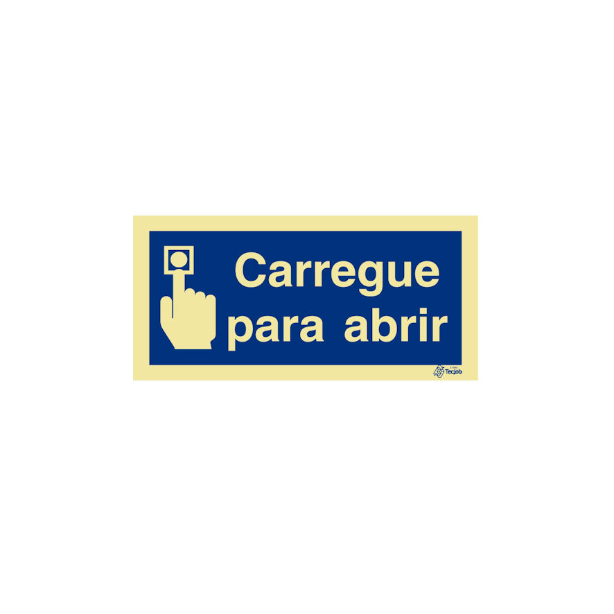 Sinal Carregue para abrir - IN0562
