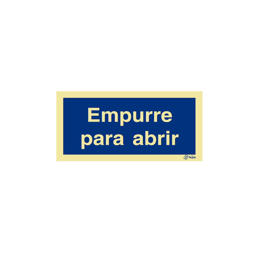 Sinal Empurre para abrir - IN0673