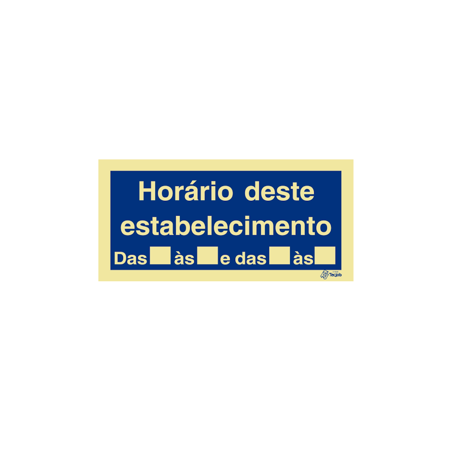 Sinal Horário deste estabelecimento - IN0764