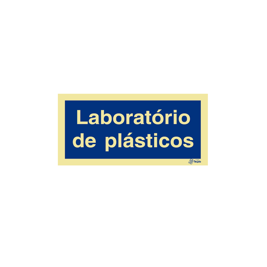 Sinal Laboratório de plásticos - IN0789