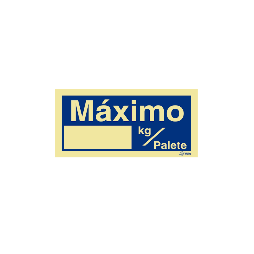 Sinal Máximo kg/Palete - IN0819
