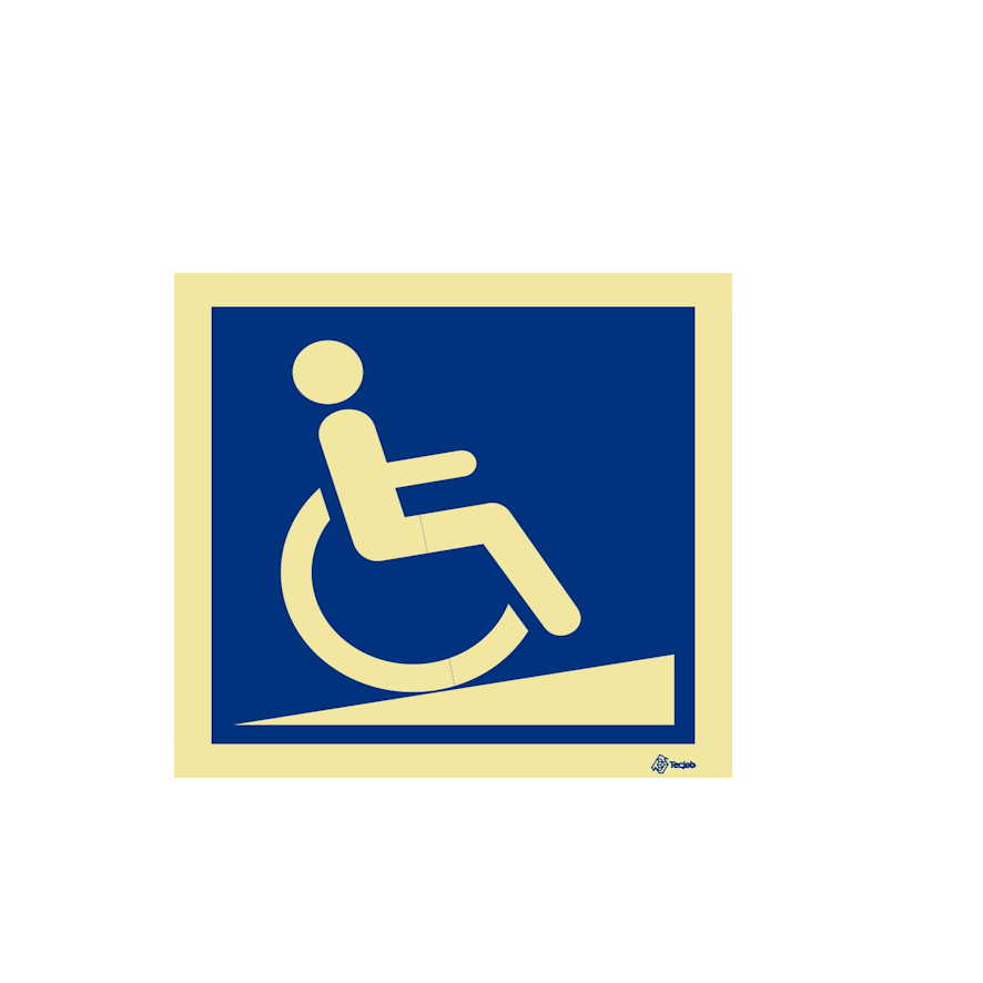 Sinalética Rampa Subida Utilizadores com Mobilidade Condicionada – IN0176