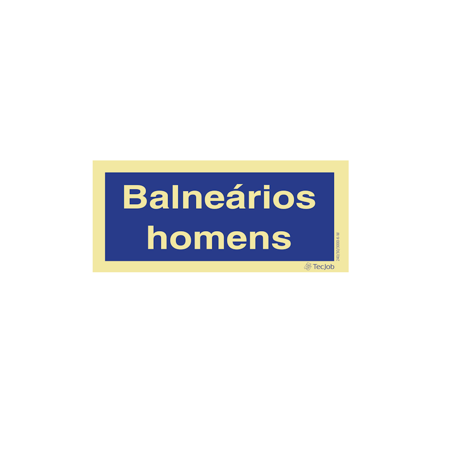 Sinalética Balneários Homens - IN0313