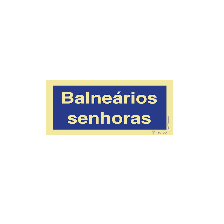 Sinalética Balneários Senhoras - IN0314