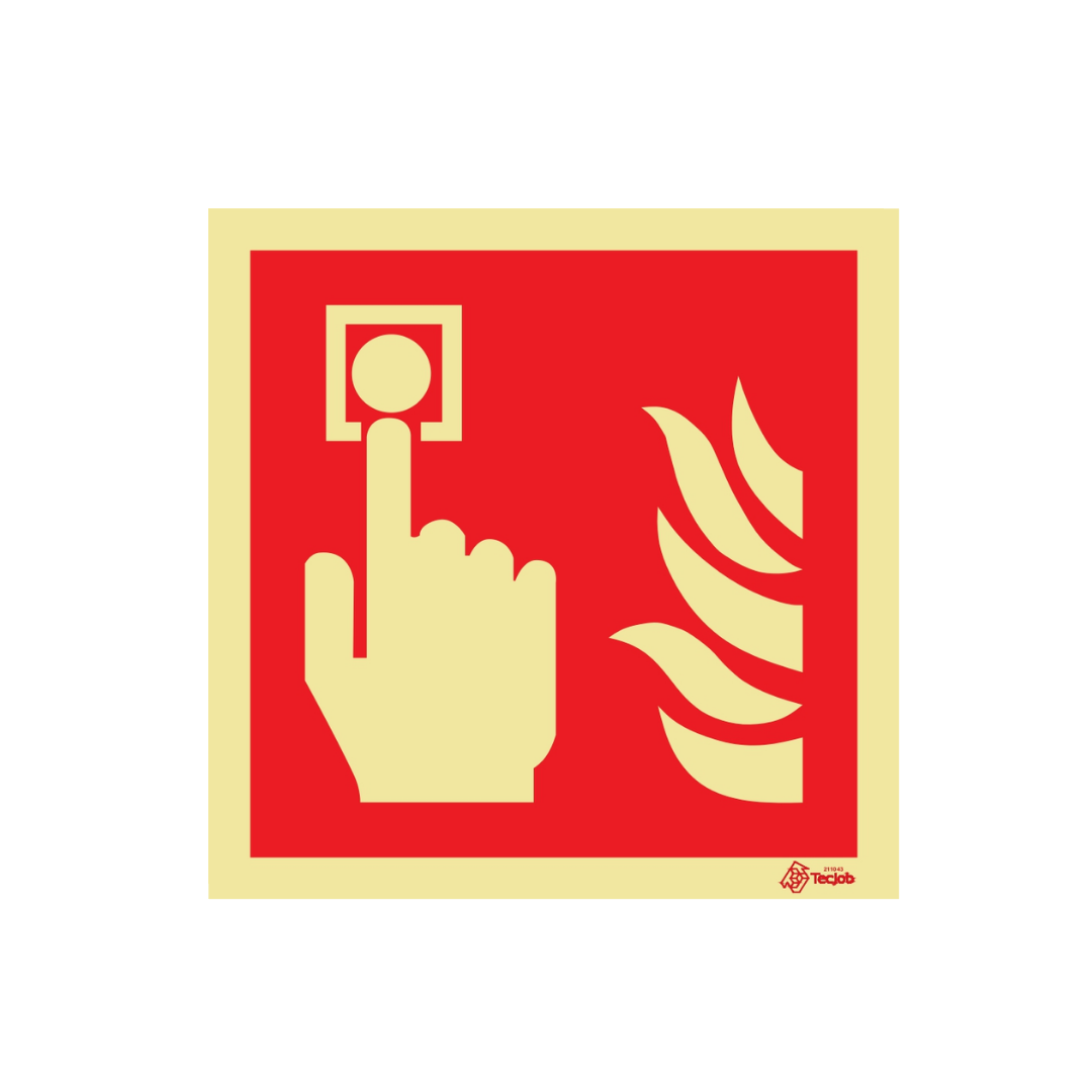 Sinalética ISO Botão de Alarme – ISO023
