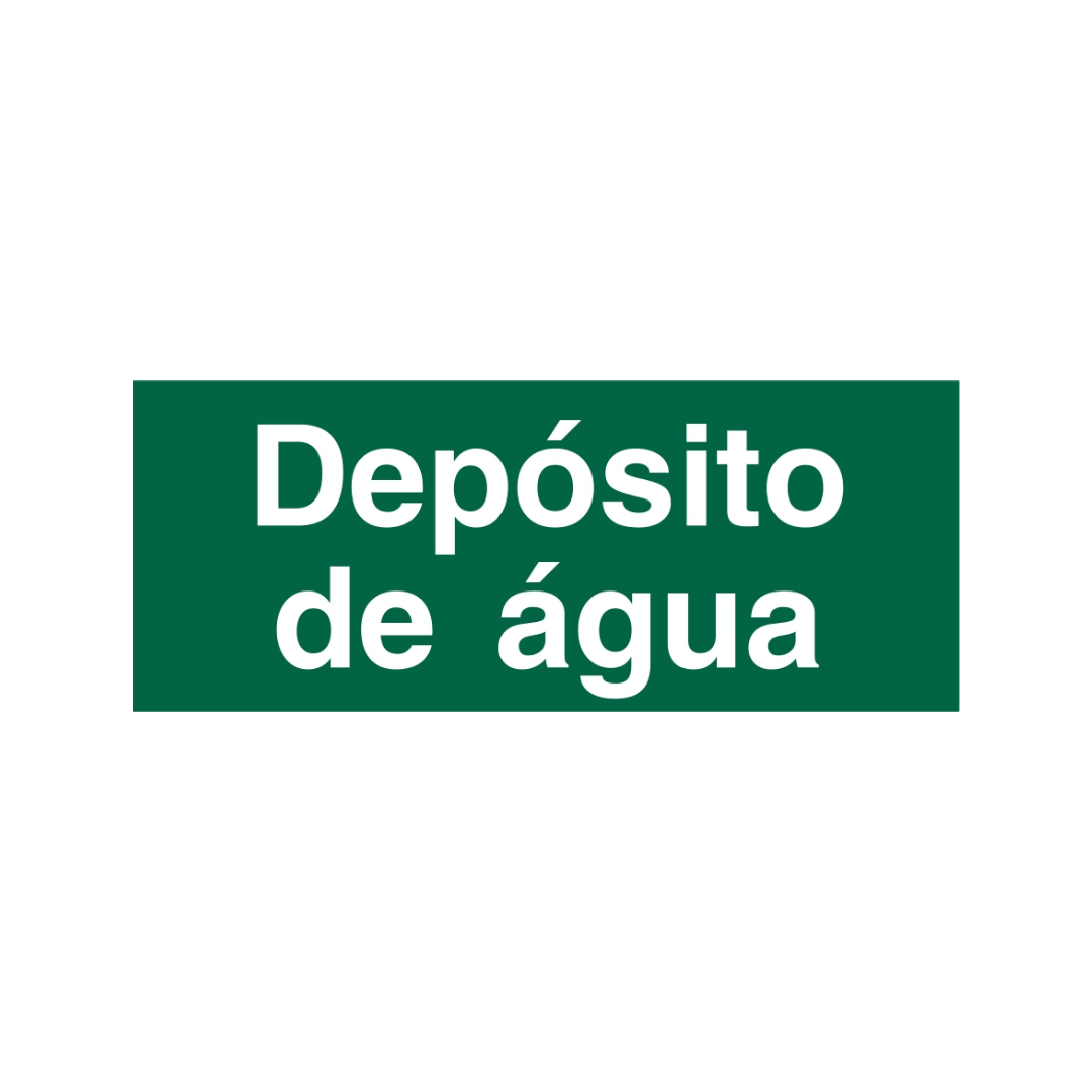 Sinalética Informação Depósito de Água - IN1590