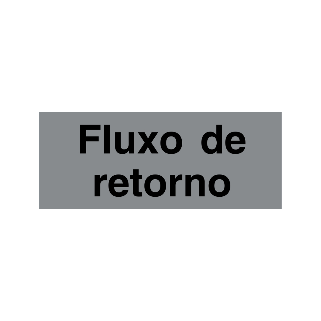Sinalética Informação Fluxo de Retorno - IN1614