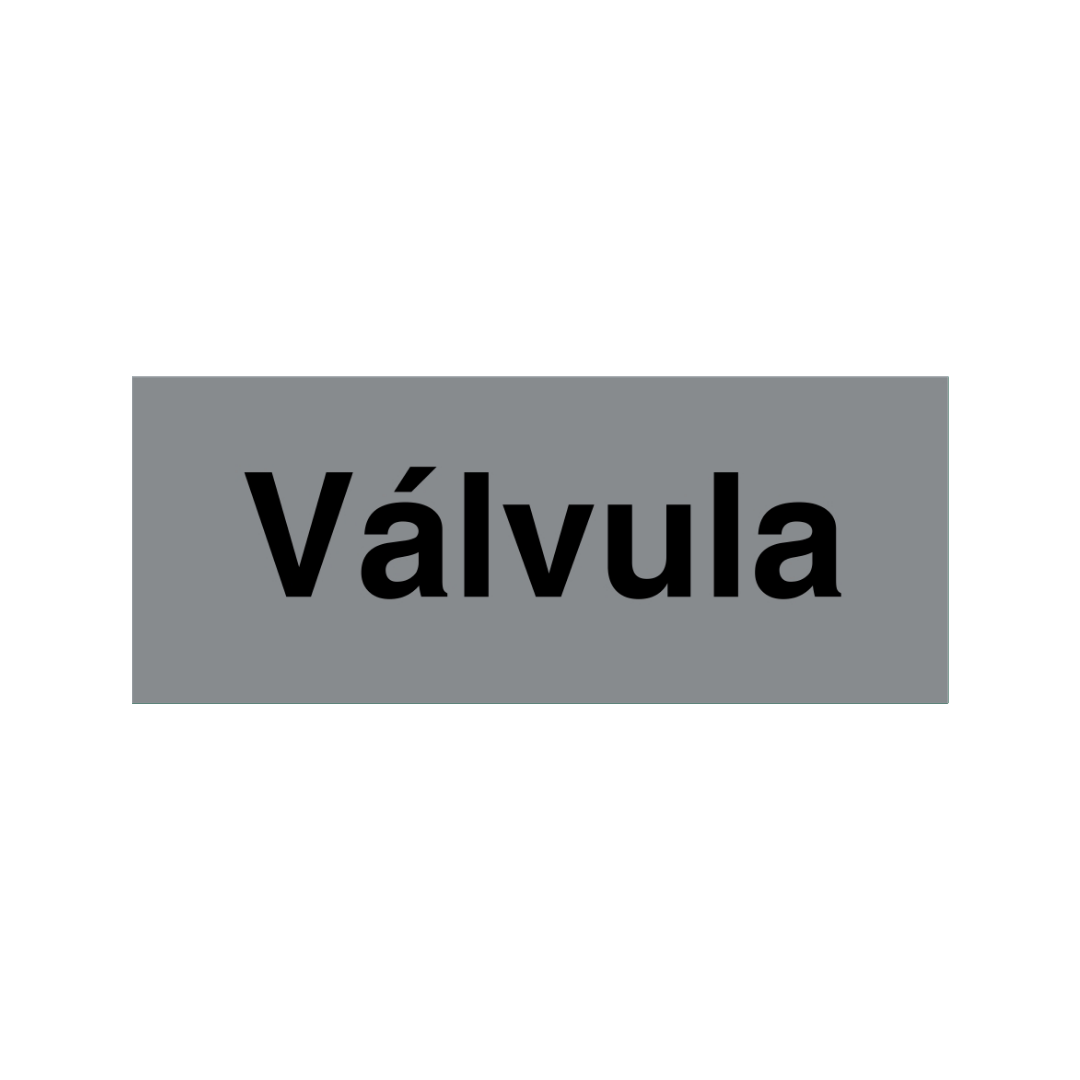 Sinalética Informação Válvula - IN1618