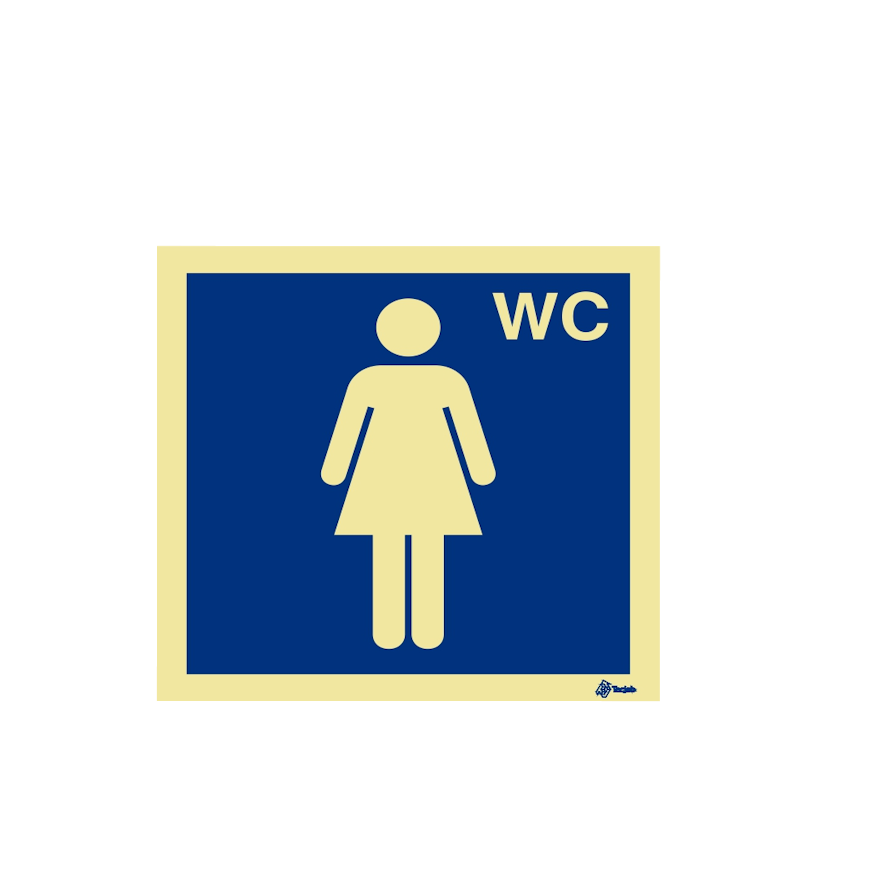 Sinalética Instalações Sanitárias WC Feminino – IN0267