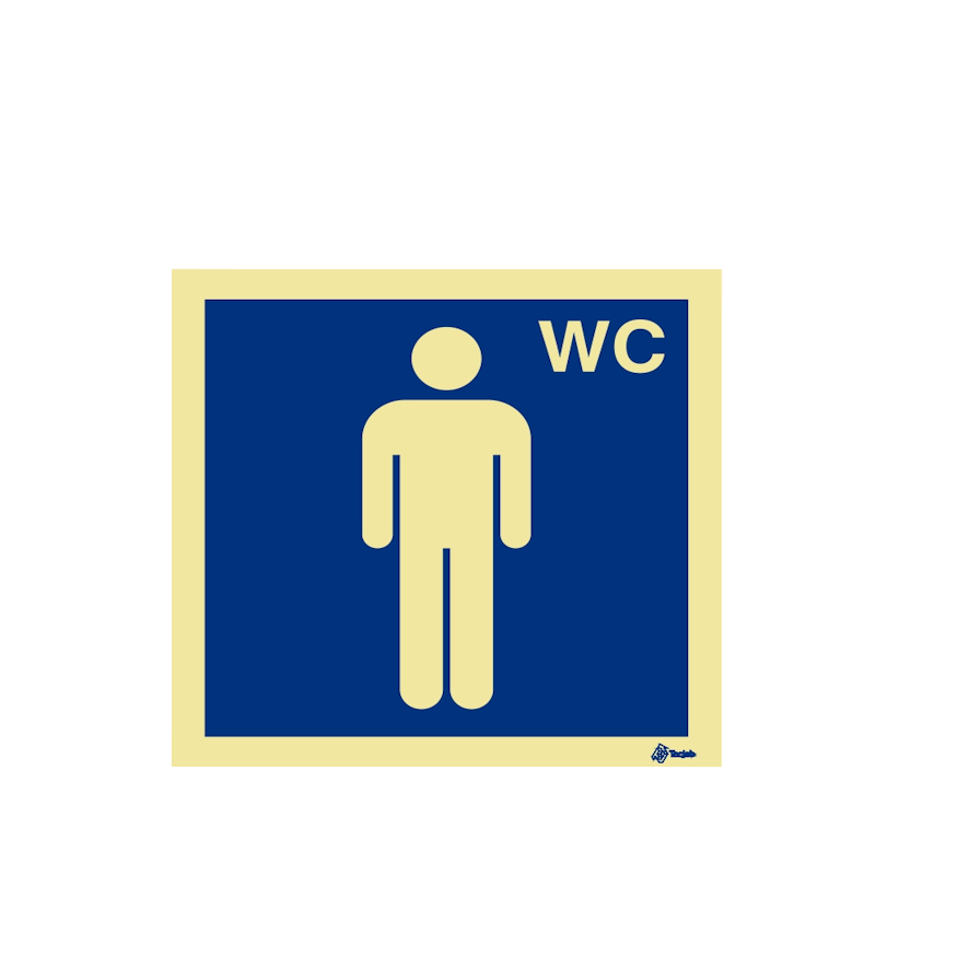 Sinalética Instalações Sanitárias WC Masculino – IN0268