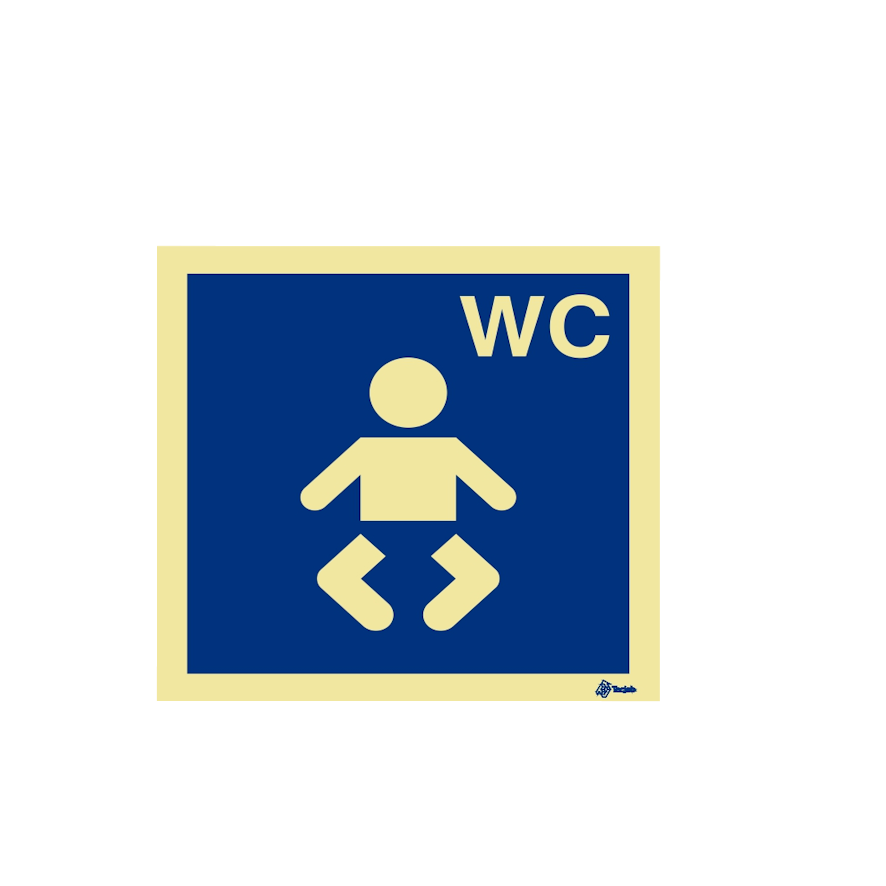 Sinalética Instalações Sanitárias WC para Bebés – IN0270