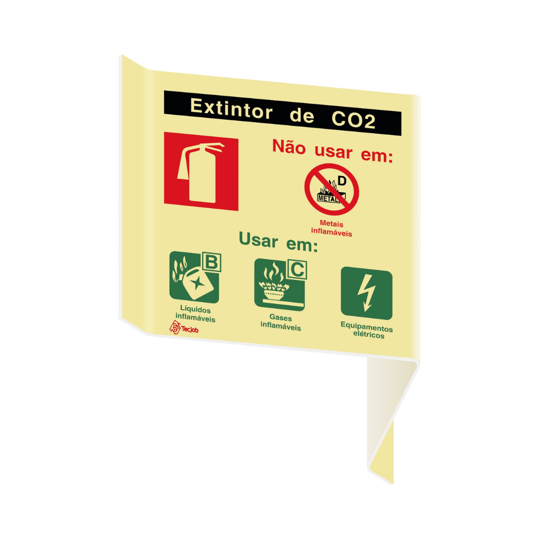 Sinalética Panorâmica Agente Extintor CO2 – PA0130