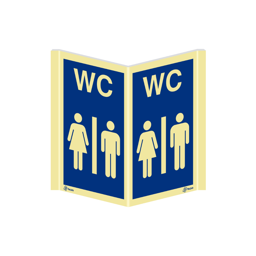 Sinalética Panorâmica WC Misto – PA0182